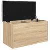 vidaXL Storage Bench Sonoma Oak 82x42x45 cm Engineered Wood