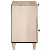 vidaXL Bedside Cabinet Beige 50 x 33 x 60 cm Solid Acacia wood