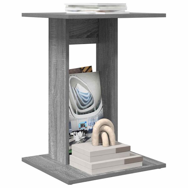 vidaXL Side Table Grey Sonoma 45 x 40 x 62.5 cm Engineered Wood
