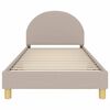vidaXL Children's Bed Frame with Headboard Light Grey 80 x 200 cm