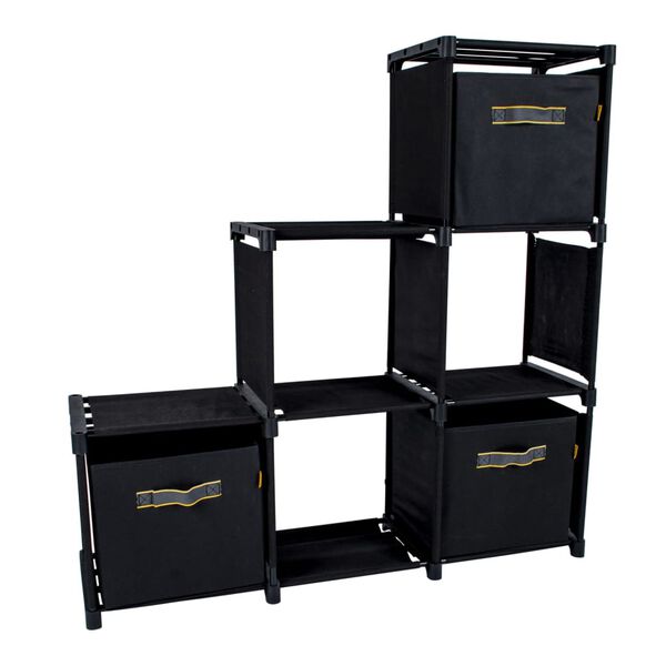 Bo-Camp Camping Cabinet with 3 Drawers Troutman Black