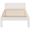 vidaXL Bed Frame without Mattress White 80x200 cm Solid Wood Pine