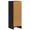 vidaXL Shoe Cabinet Black Oak 32 x 35 x 90 cm Engineered Wood