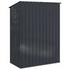 vidaXL Garden Sheds Anthracite 153.5 x 86 x 200 cm Metal