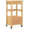 vidaXL Kitchen Trolley MONZA 48x40x88.5 cm Solid Wood Pine