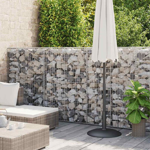 vidaXL Gabion Basket Galvanised Steel 300x30x100 cm