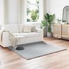 vidaXL Faux Rabbit Fur Rug Olite Grey 120 x 120 cm Polyester