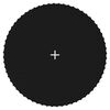 vidaXL Jumping Mat | Black | 280g/㎡ polypropylene | Made for 12-foot trampolines