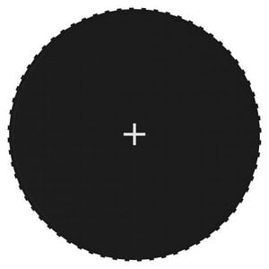 vidaXL Jumping Mat | Black | 280g/㎡ polypropylene | Made for 12-foot trampolines