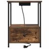 vidaXL Bedside Cabinet Smoked Oak 42 x 41 x 56 cm Engineered Wood