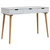 vidaxl Dressing Table FAUSKE White 112 x 50 x 78 cm