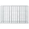 vidaXL Gabion Raised Bed Silver 130 x 50 x 80 cm Galvanised Steel