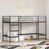 vidaXL Kids'Loft Bed Frame Black 74.5 x 190 cm Steel
