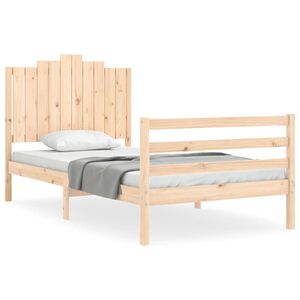 vidaXL Bed Frame without Mattress 100x200 cm Solid Wood