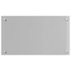 vidaXL Kitchen Backsplash Light grey 70 x 40 x 0.6 cm Tempered Glass