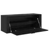 vidaXL Shoe Cabinet Black oak 100 x 35 x 38 cm Engineered wood