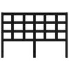 vidaXL Bed Headboard Black 145.5x4x100 cm Solid Wood Pine
