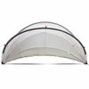 vidaXL Pool Dome Folding Manual Grey and Orange 405 x 405 x 192 cm