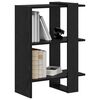 vidaXL Bookshelf Black Oak 52 x 25 x 71.5 cm Engineered Wood