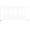 vidaXL Fence and Post Green 1.2 x 25 m Steel