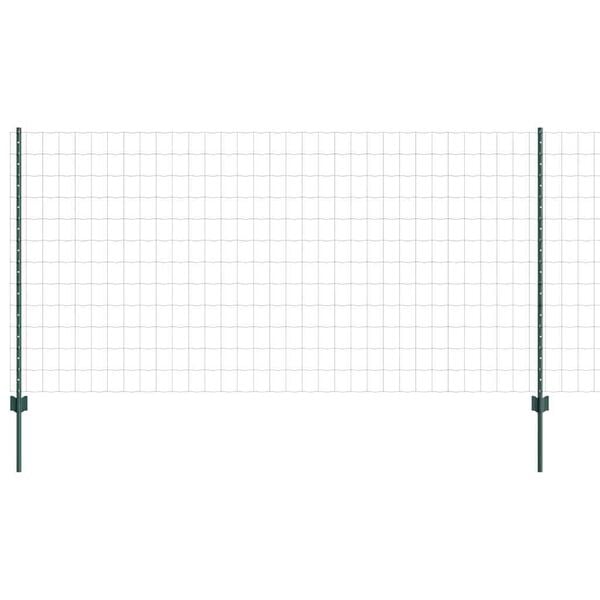 vidaXL Fence and Post Green 1.2 x 25 m Steel