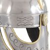 vidaXL Beowulf Helmet Antique Replica LARP Silver Steel