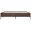 vidaXL Bed Frame without Mattress Brown Oak 180x200 cm Super King