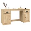 vidaXL Desk with Cabinet Sonoma Oak Engineered Wood