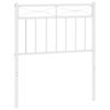vidaXL Metal Replace Headboard White 75 cm