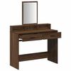 vidaXL Dressing Table Brown Oak 100 x 41 x 140 cm Engineered Wood