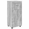 vidaXL Bathroom Furniture Set TULUM Grey Sonoma Engineered Wood