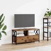 vidaXL TV Cabinet Old Wood 90 x 33 x 45 cm Engineered Wood and Steel