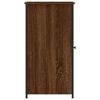 vidaXL Bedside Cabinet Brown Oak 32x42x80 cm Engineered Wood