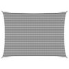 vidaXL Sunshade Sail Anthracite and White 5 x 6 m HDPE