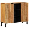 vidaXL Sideboard with Shelf Brown 90 x 33 x 75 cm Solid Mango Wood