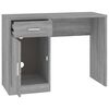 vidaXL Desk with Drawer&Cabinet Grey Sonoma 100x40x73 cm Engineered Wood