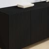 vidaXL TV Wall Cabinet 2 pcs Black 59.5 x 31 x 40 cm Engineered Wood