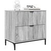 vidaXL Bedside Table Grey sonoma 63.5 x 36 x 61 cm Engineered wood