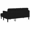 vidaXL Sofa Set Black 173 x 131 x 67 cm Velvet