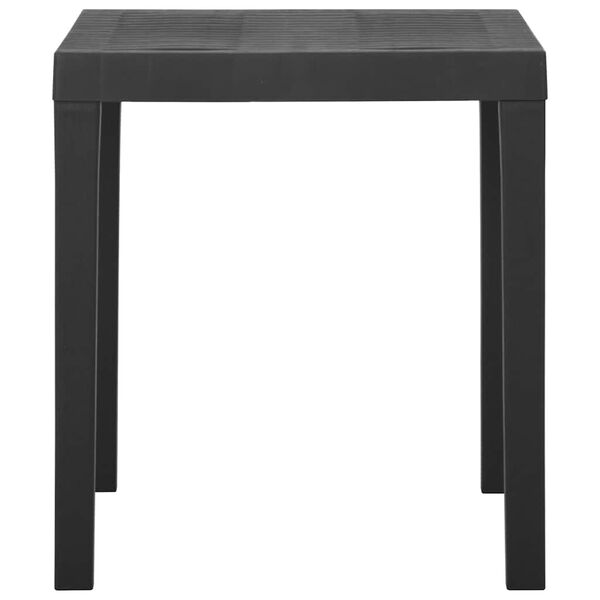 vidaXL Garden Table Grey 79x65x72 cm Plastic