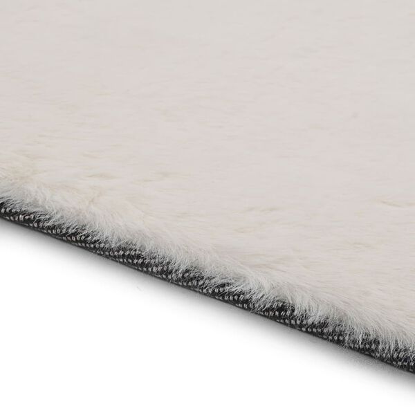 vidaXL Rug 160x230 cm Faux Rabbit Pelt Cream
