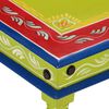 vidaXL Coffee Table Green Hand Painted Solid Wood Mango