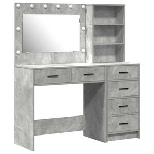 vidaXL Dressing Table 2 pcs Grey 78.5 x 41 x 135 cm Engineered Wood