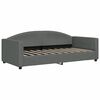 vidaXL Daybed with Mattress Blue Dark Grey 90x190 cm Fabric