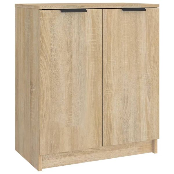 vidaXL Shoe Cabinet Sonoma Oak 59x35x70 cm Engineered Wood