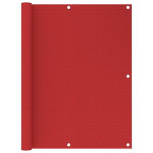 vidaXL Balcony Screen Red 120x500 cm HDPE