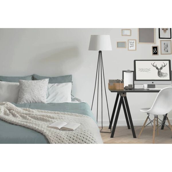 Nordlinger Trestle Aspen 70x30x73 cm Wood and Metal Black