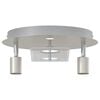 vidaXL Ceiling Spotlight Nickel 29 x 29 x 11 cm Steel and Glass