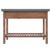vidaXL Console Table 110x35x80 cm Solid Wood Fir