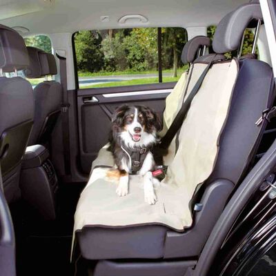 Trixie Car Back Seat Cover For Dogs 140x120 Cm Divisible Beige Vidaxl Co Uk - Car Back Seat Covers For Dogs Uk